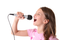 Girl taking singing & Voice lessons